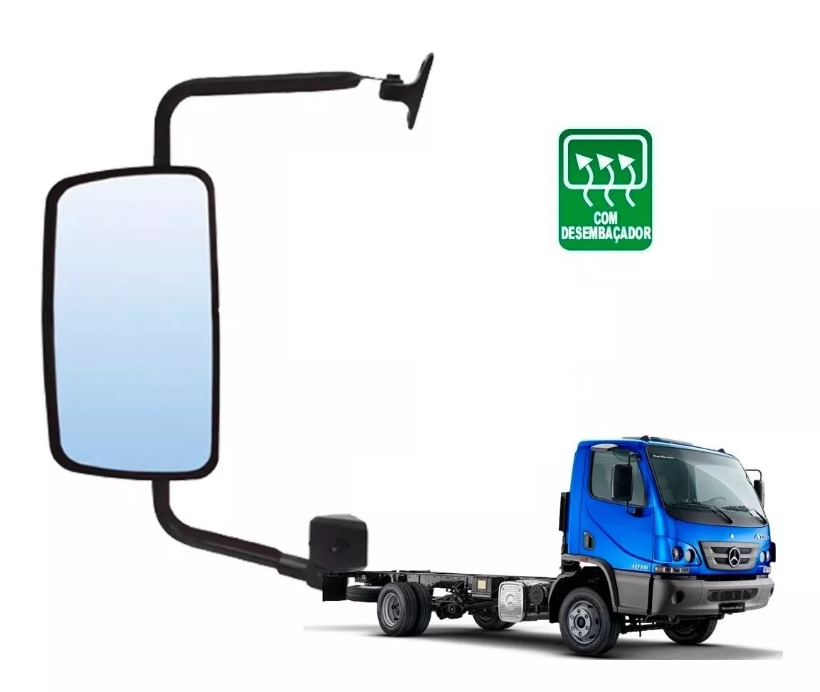 Retrovisor Caminhão Meredes-Benz Accelo até 2019 Com Desembaçador Lado Esquerdo - 9798101216/7316
