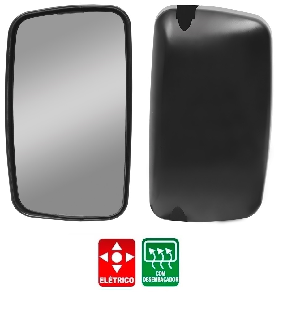 Espelho Retrovisor Caminhão Meredes-Benz Accelo até 2019 Com Desembaçador e Regulagem - 9798101316/7416