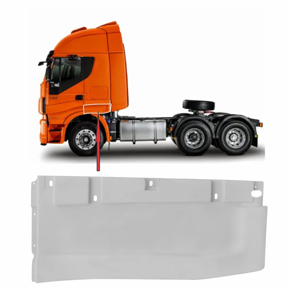 Extensão Paralama Cabine Caminhão Iveco Stralis Hi-Way Após 2012 Lado Esquerdo- 504022499/ 504081120