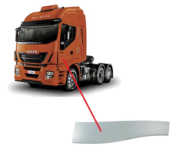 Acabamento Extensão Porta Caminhão Iveco Stralis Hi-Way Após 2012 Lado Direito - 504364592