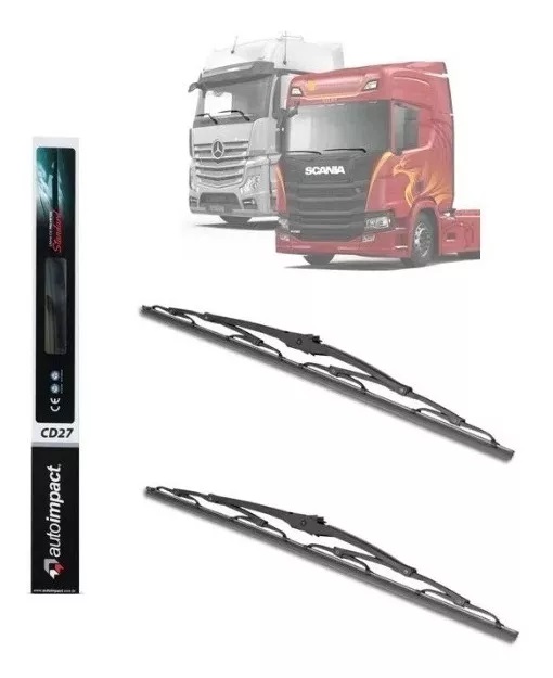 Palheta Limpador Parabrisa Caminhão Volvo FH, Scania Série 5, 6 e 7, Mercedes-Benz Actros Após 2020