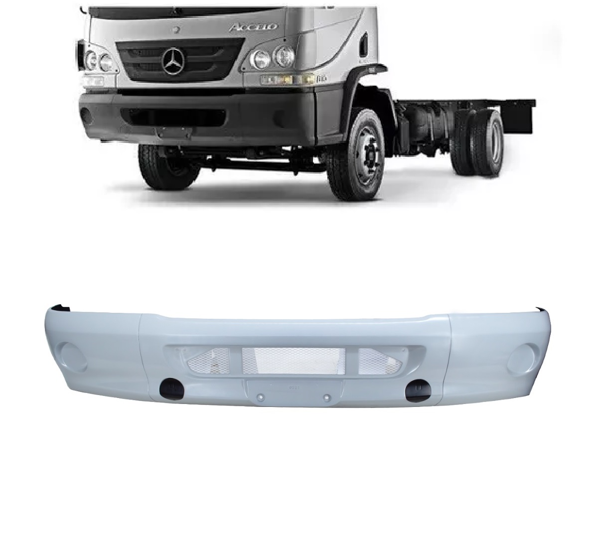 Parachoque Dianteiro Caminhão Mercedes-Benz Accelo até 2012 - 9798807070