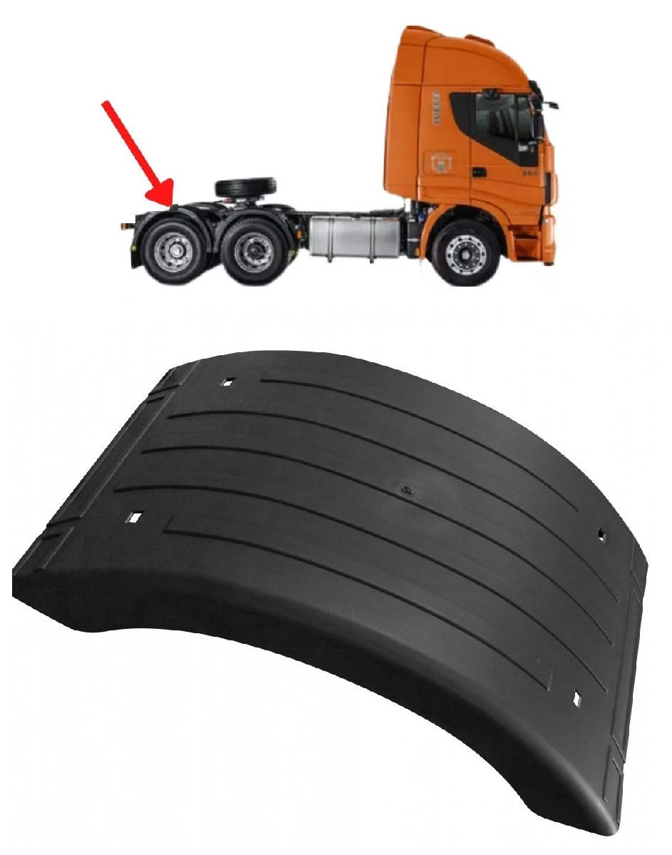 Meio Paralama Central Caminhão Iveco Stralis, Hi-way, Hi-Road - 41213750