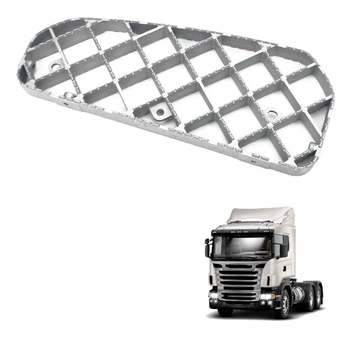 Estribo Pisar Caminhão Scania Série 5 Inferior - 1535052