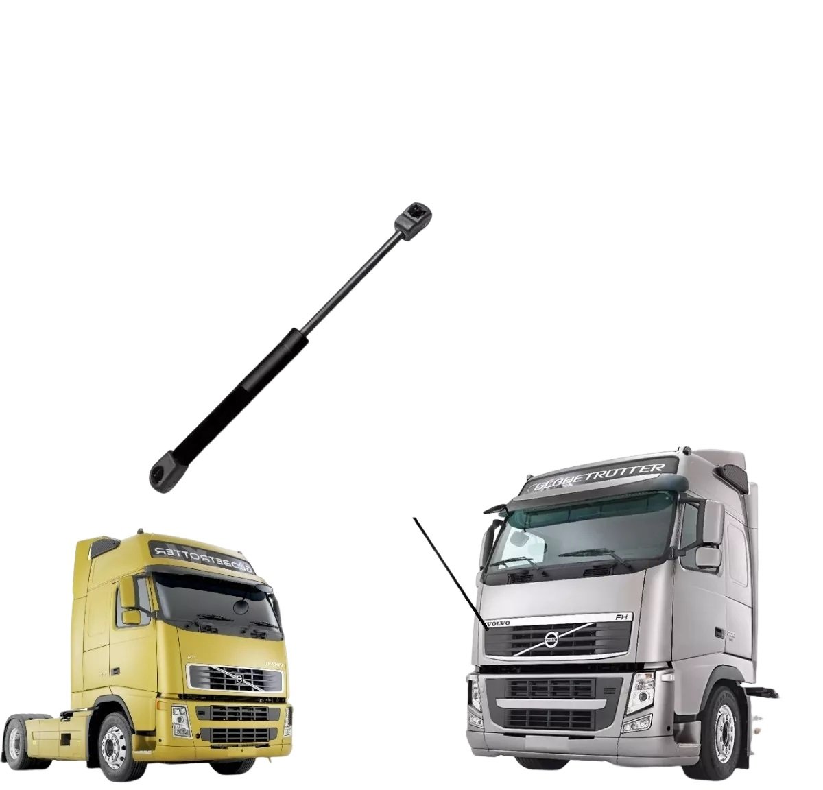 Amortecedor Grade Capô Caminhão Volvo FH de 2004 a 2015 - 20379348