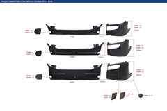Ponteira Parachoque Caminão Scania Série 7 (420mm) Lado Direito - 2077927