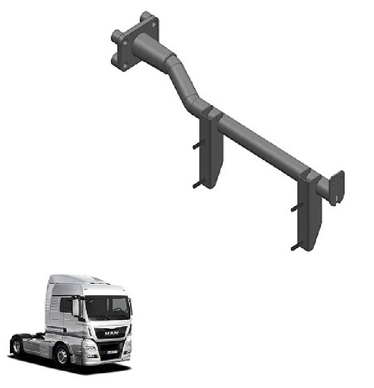 Suporte Paralama Tração Caminhão Volkswagen Meteor, MAN TGX Dianteiro Lado Direito - 2V5803186