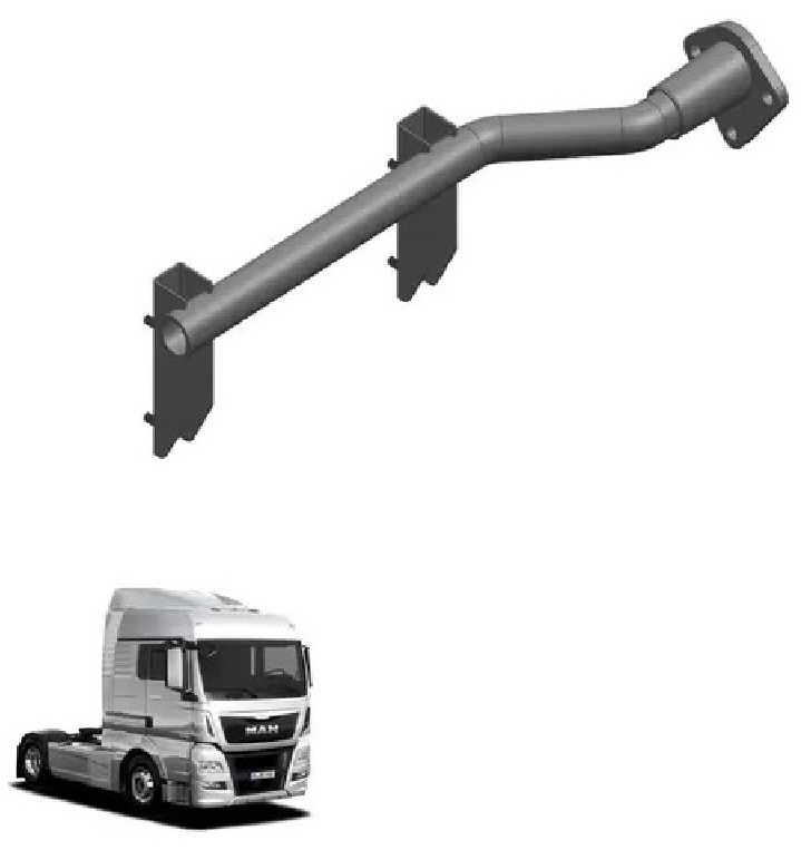 Suporte Paralama Tração Caminhão Volkswagen Meteor, MAN TGX Central Lado Direito (Entre Eixos) - 2V5821175