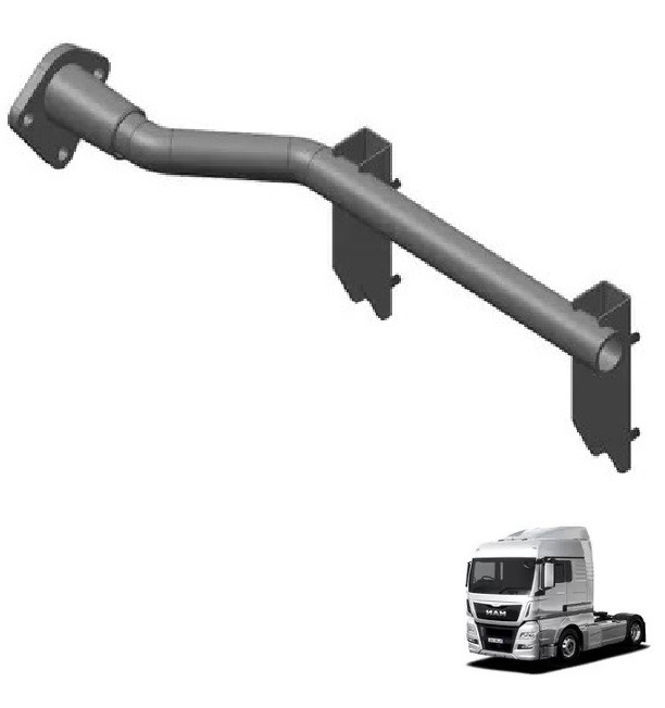 Suporte Paralama Tração Caminhão Volkswagen Meteor, MAN TGX Central Lado Esquerdo (Entre Eixos) - 2V5821176