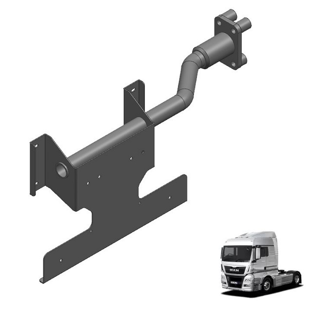 Suporte Paralama Tração Caminhão Volkswagen Meteor, MAN TGX Traseiro Lado Direito - 2V5821175G