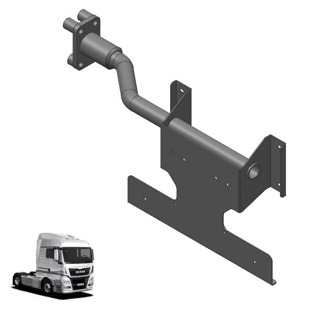 Suporte Paralama Tração Caminhão Volkswagen Meteor, MAN TGX Traseiro Lado Esquerdo - 2V5821176F