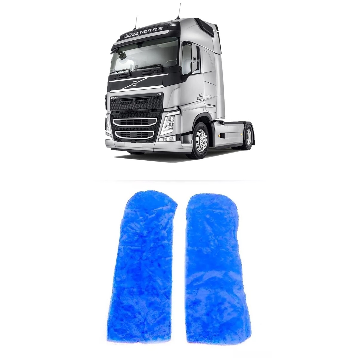Capa Banco Caminhão Volvo FH após 2015 (02 Bancos) - Azul