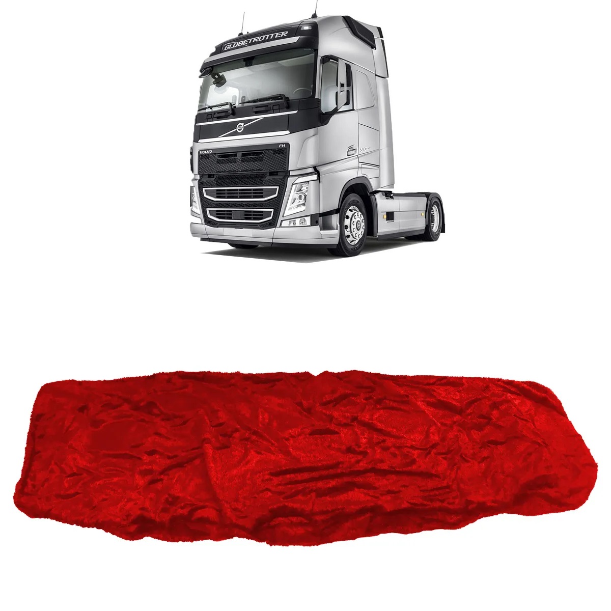 Capa Cama Caminhão Volvo FH após 2015 - Vermelha