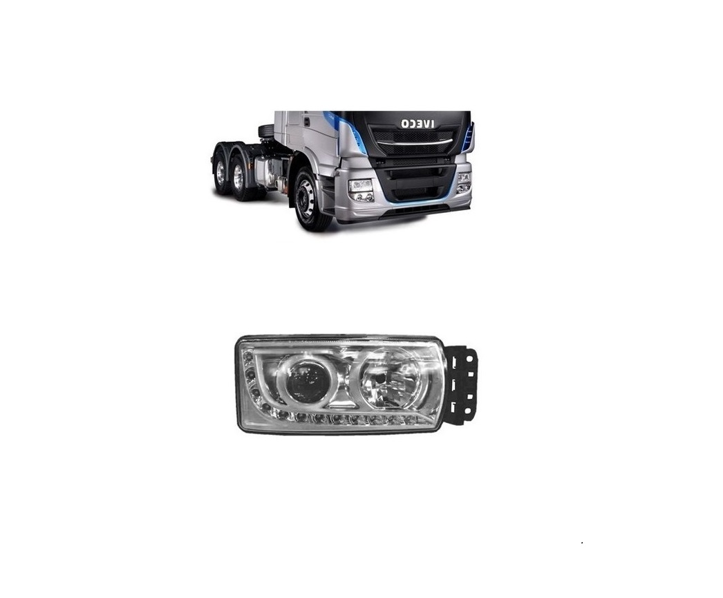 Farol Principal Caminhão Iveco Hi-way Após 2012 (Regulagem Manual) LED - Lado Esquerdo 5801639118