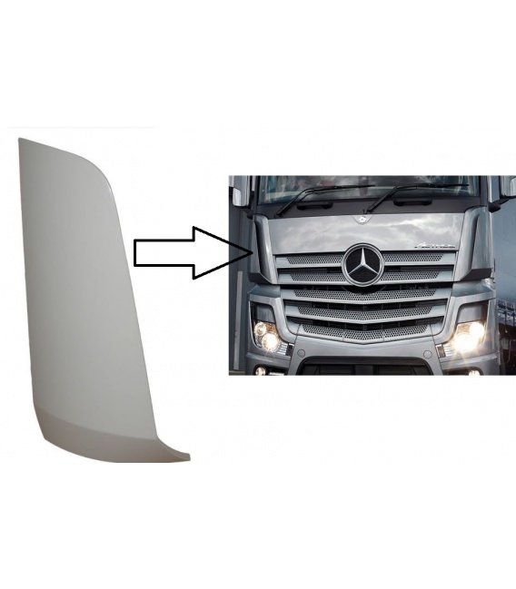 Defletor Cabine Lateral Externo Caminhão Mercedes-Benz Actros Após 2019 Lado Direito - 9607511230