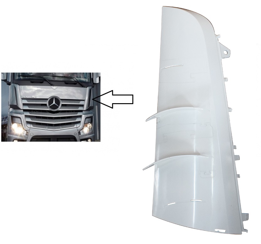 Defletor Cabine Lateral Interno Caminhão Mercedes-Benz Actros Após 2019 Lado Direito - 9607510630