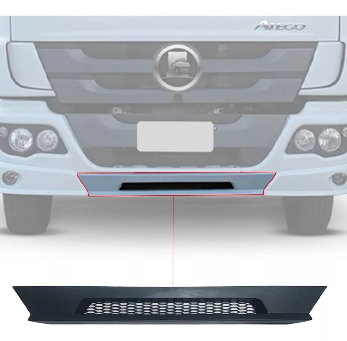 Spoler Caminhaõ Mercedes-Benz Atego Após 2012 (Modelo Original) Central - 9588800008