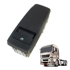 Botao Vidro Eletrico Caminhão MAN TGX Lado Direito (Simples) - 81258067095