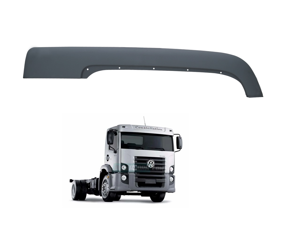 Lateral Teto Caminhão Volksawagen Constellation Cabine Simples Lado Direito- 2R2809024A