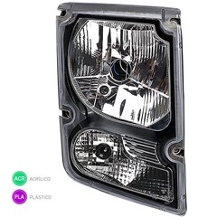 Farol Principal Caminhão Volvo VM 2006 até 2013 Lado Esquerdo (Preto) - 20818771