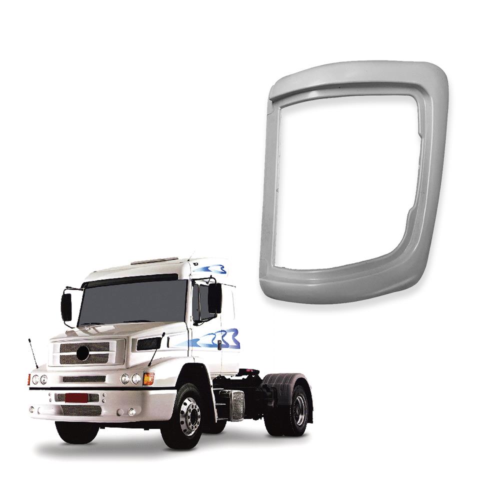Moldura Lanterna Seta Caminhão Mercedes-Benz 1620, 2000 a 2012 Lado Esquerdo