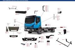 Defletor Cabine Lateral Caminhão Iveco Tector Após 2019 Lado Direito - 5802055522