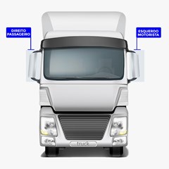Revestimento Coluna Externa Caminhão Mercedes-Benz 1620 a Atron Após 89 Lado Direito - 6886287307 Revestimento Coluna Externa Caminhão Mercedes-Benz 1620 a Atron Após 89 Lado Direito - 6886287307