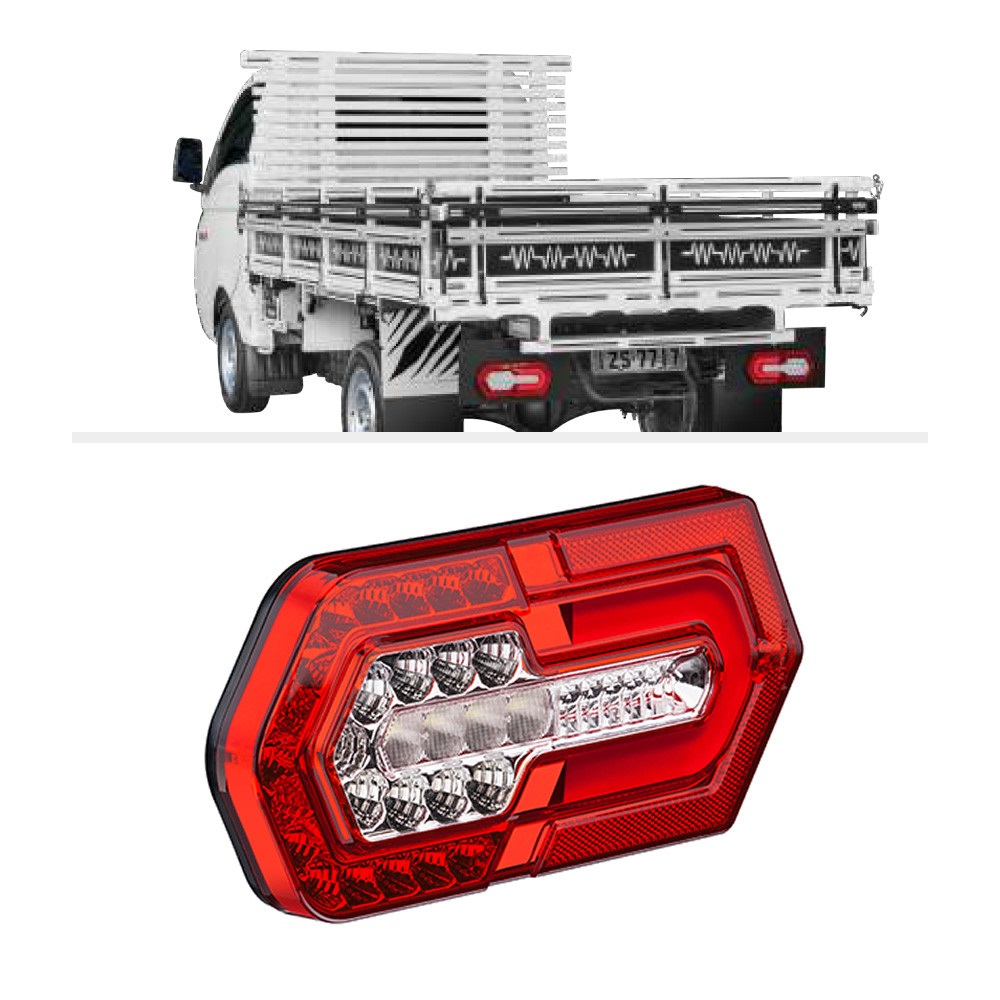 Lanterna Carreta Universal Turn LED Direito/ Esquerdo - 12/24