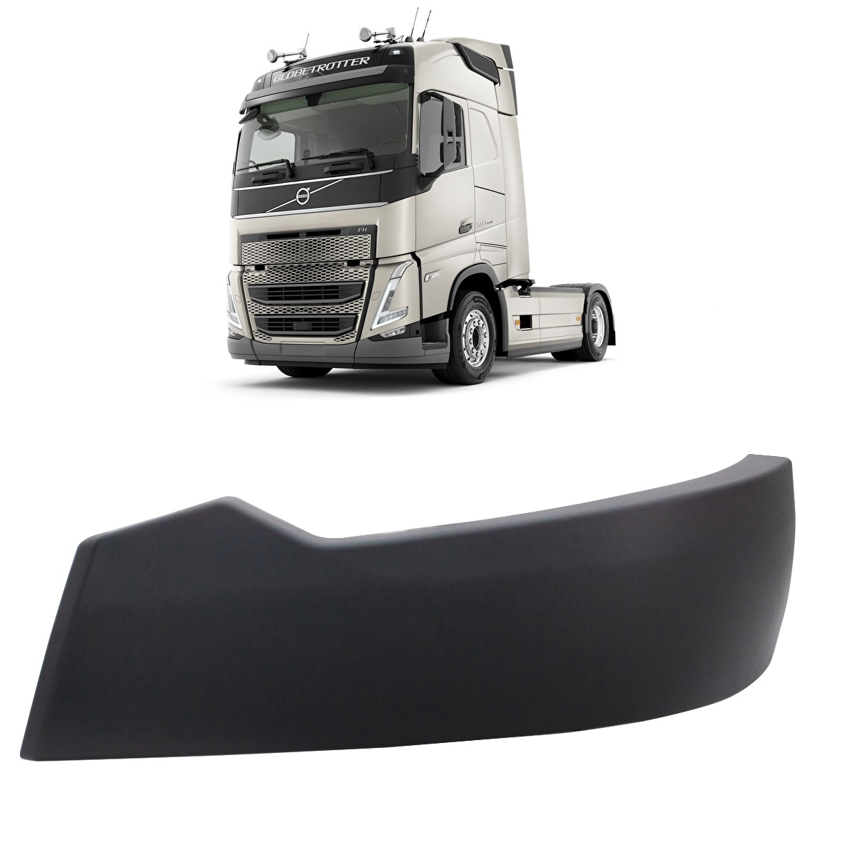 Capa Parachoque Caminhão Volvo FH Após 2021 Lado Esquerdo - 84205716