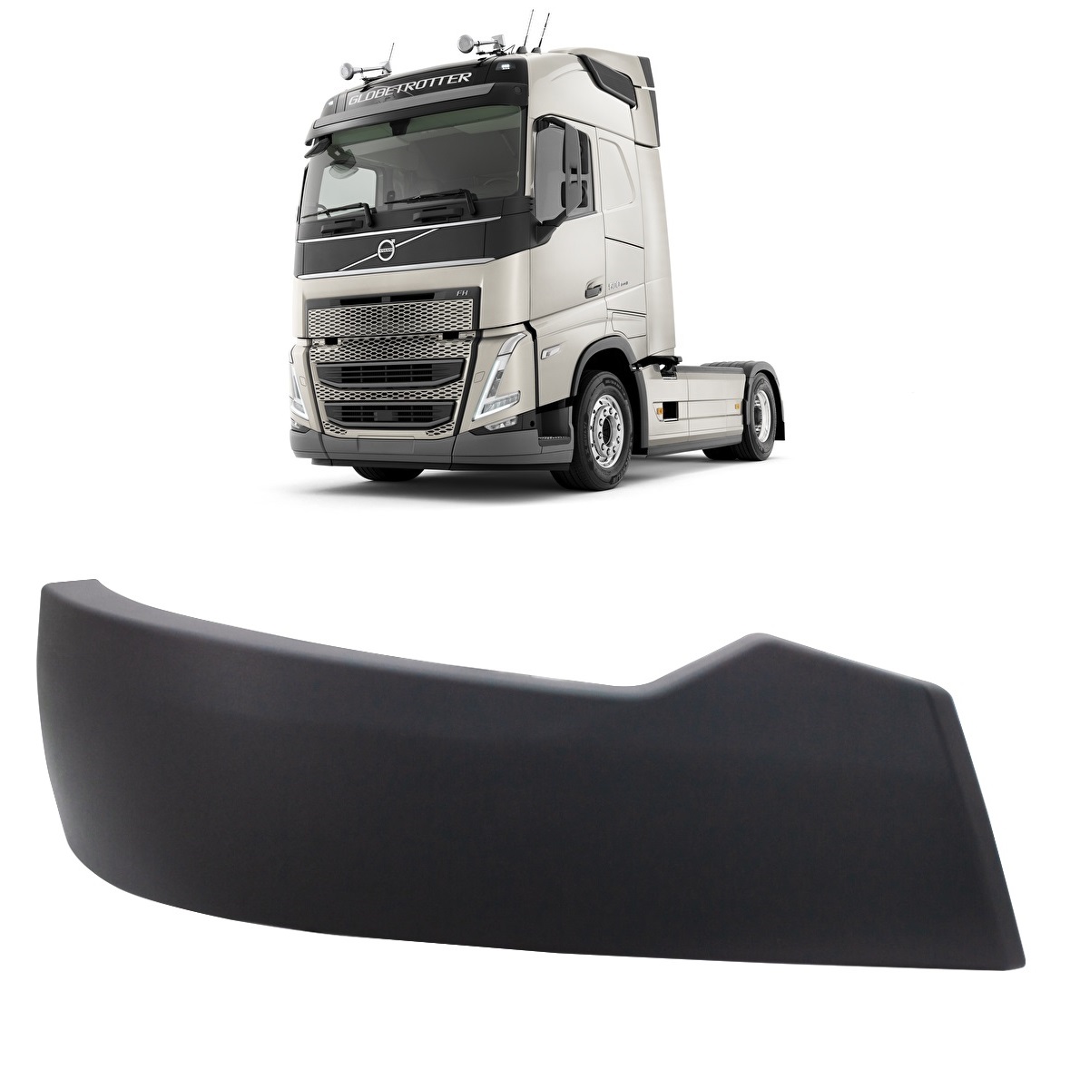 Capa Parachoque Caminhão Volvo FH Após 2021 Lado Direito - 84205718