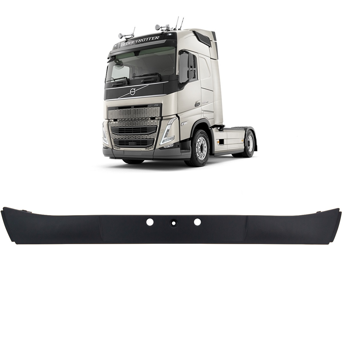 Capa Parachoque Caminhão Volvo FH Após 2021 Central - 22249883 / 2131657