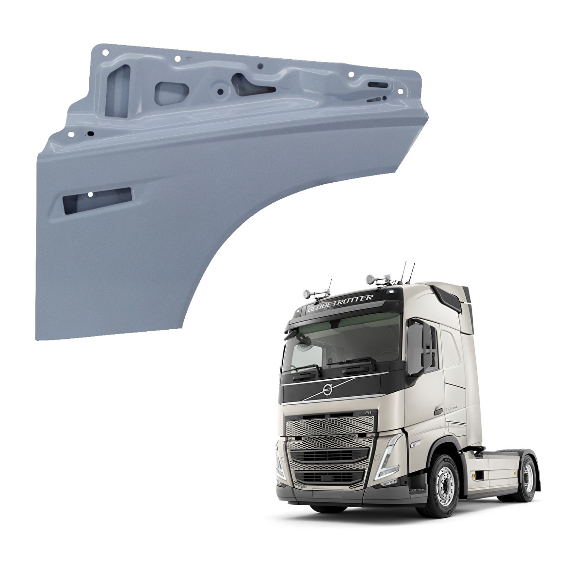 Extensão Porta Caminhão Volvo FH Após 2021 Lado Direito - 84224253