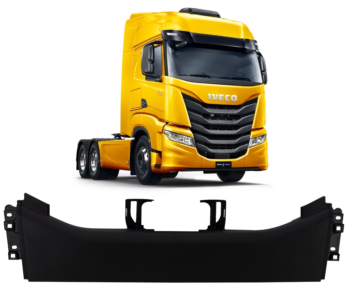 Capa Parachoque Caminhão Iveco S-Way Central - 5802303354 / 5802348850 / 5802303350