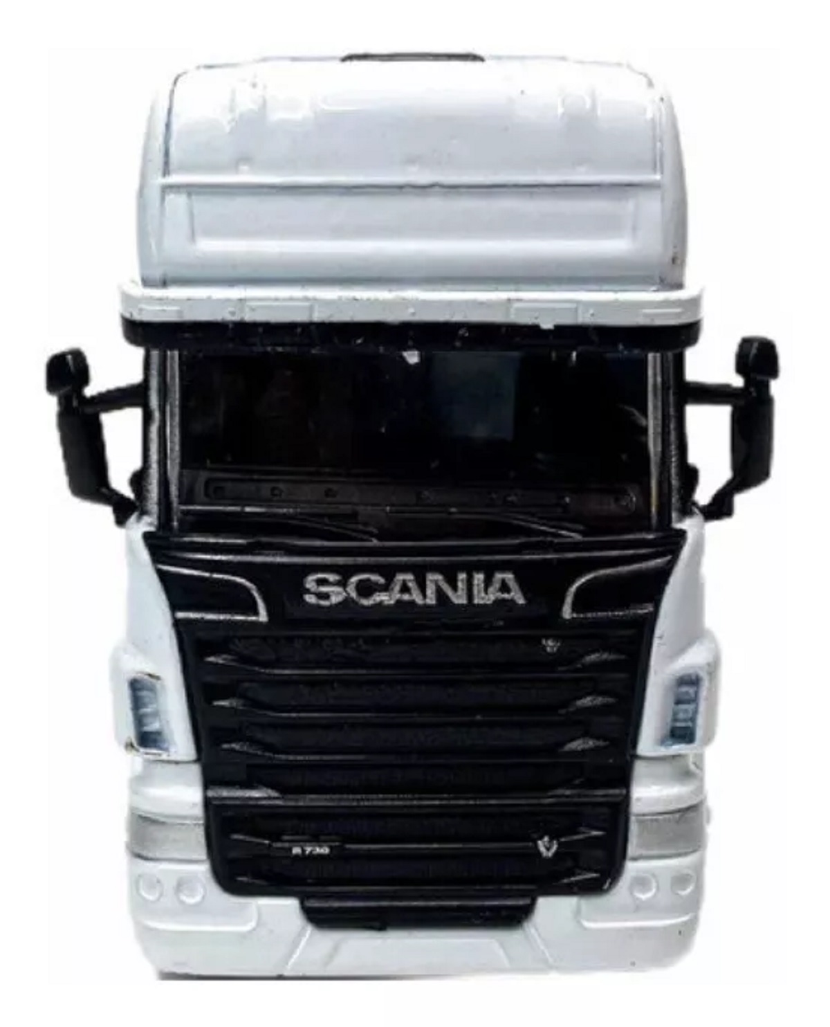 Miniatura Caminhão Scania V8 R730 6x4 1/32 Welly Branco - WEL32670L