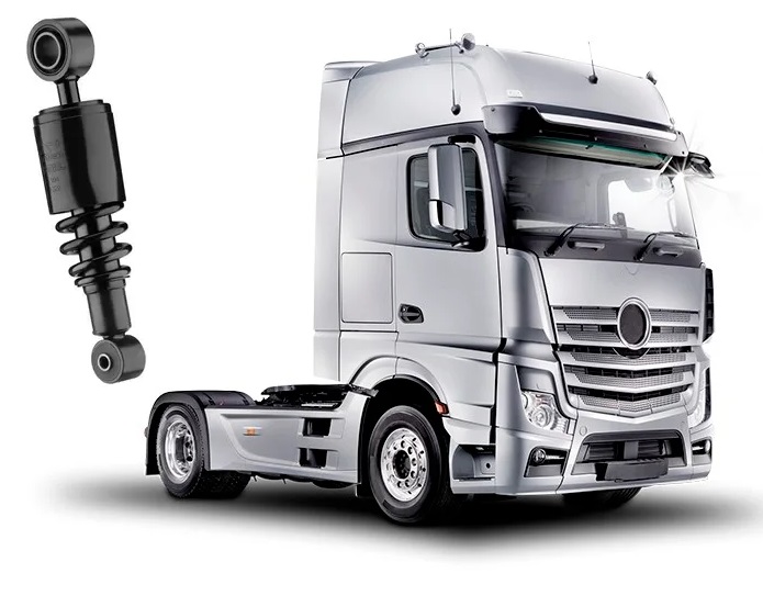 Amortecedor Cabine Caminhão Mercedes-Benz Actros Após 2020 Dianteiro Com Mola (ST428) - 9603100655