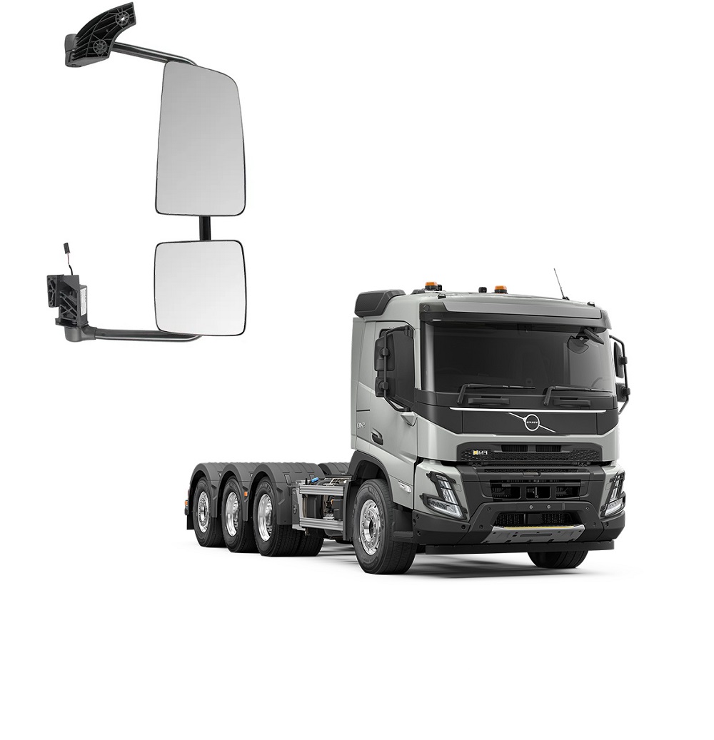 Espelho Retrovisor Volvo FMX Após 2015 Eletrico Com Desembaçador Lado Direito