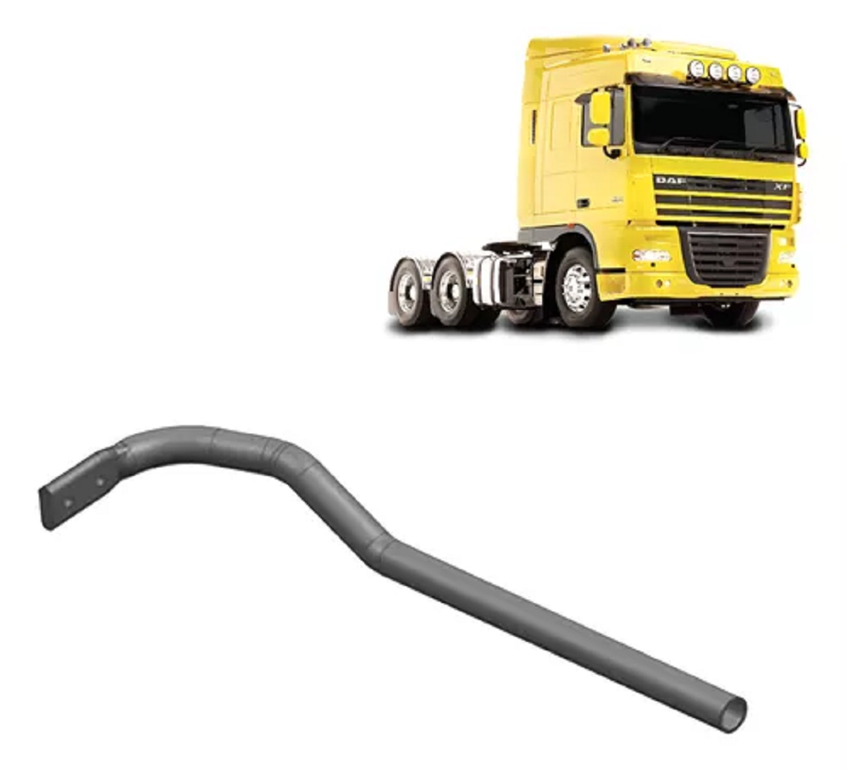 Suporte Entre Eixos Paralama Caminhão DAF XF Traçado 6x4 Dianteiro Esquerdo, Traseiro Direito  - 2232467
