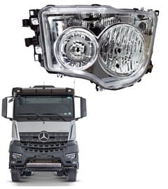 Farol Principal Caminhão Mercedes-Benz Arocs Após 2022 - Lado Esquerdo 9618202659 Farol Principal Caminhão Mercedes-Benz Arocs Após 2022 - Lado Esquerdo 9618202659
