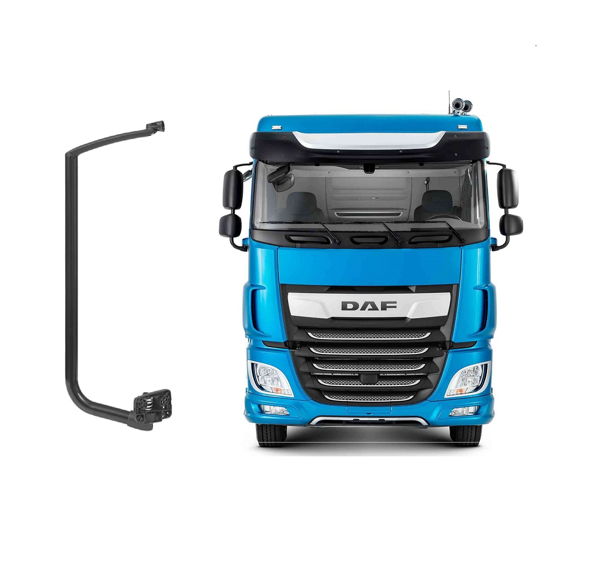 Braço Retrovisor Caminhão DAF XF 105 Até 2019 Lado Direito