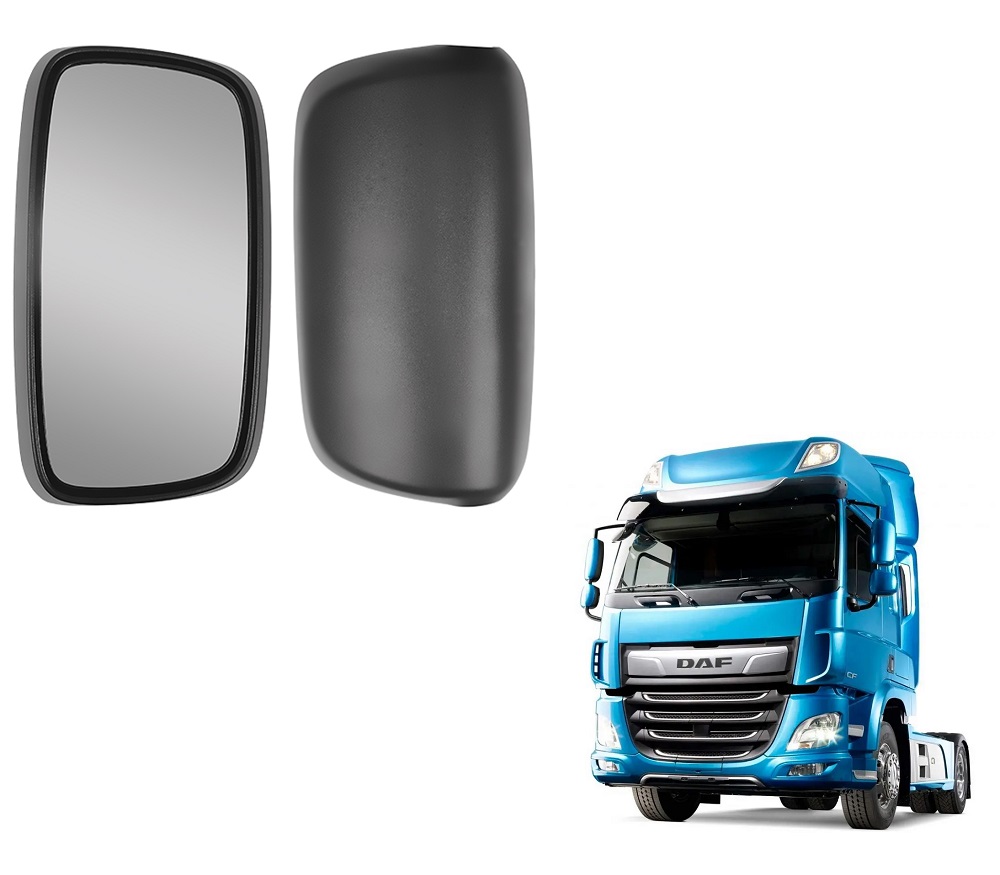 Espelho Retrovisor Caminhão DAF XF 105 Até 2019 Lado Esquerdo