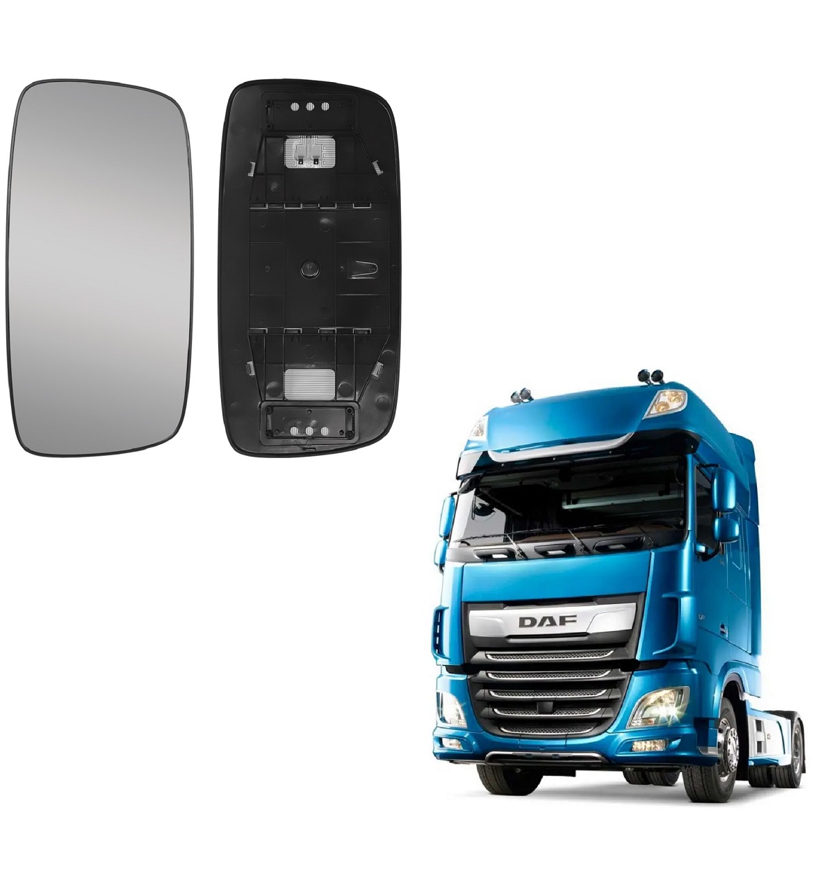 Vidro Retrovisor Caminhão DAF XF 105 até 2019 - 1685330