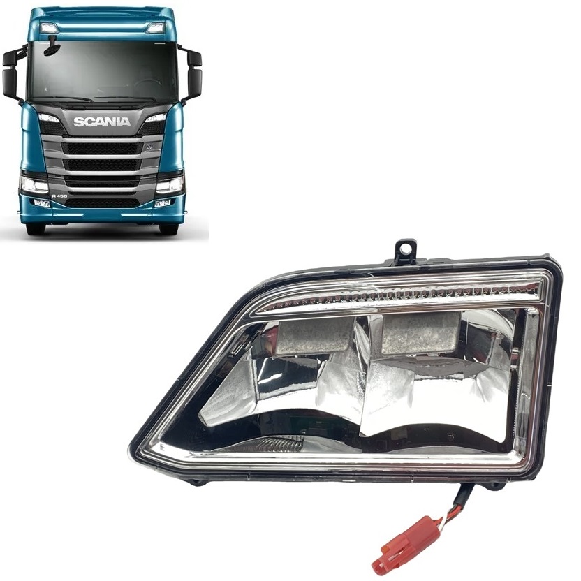 Farol Auxiliar Teto Caminhão Scania Série 7 Cabine Alta Lado Esquerdo - 2535366