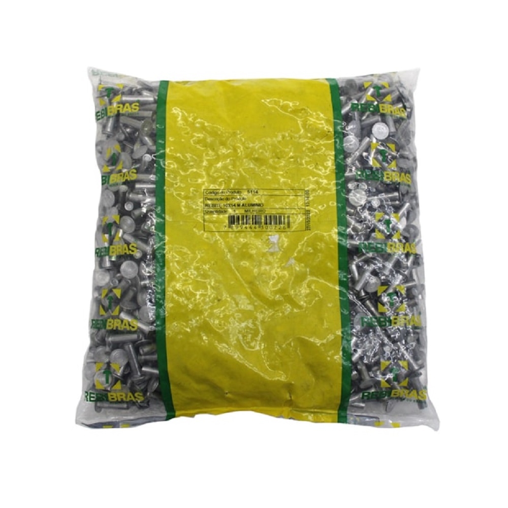 Pacote Rebite Lona Freio 10X09 Ferro - Tubular (1000 und)