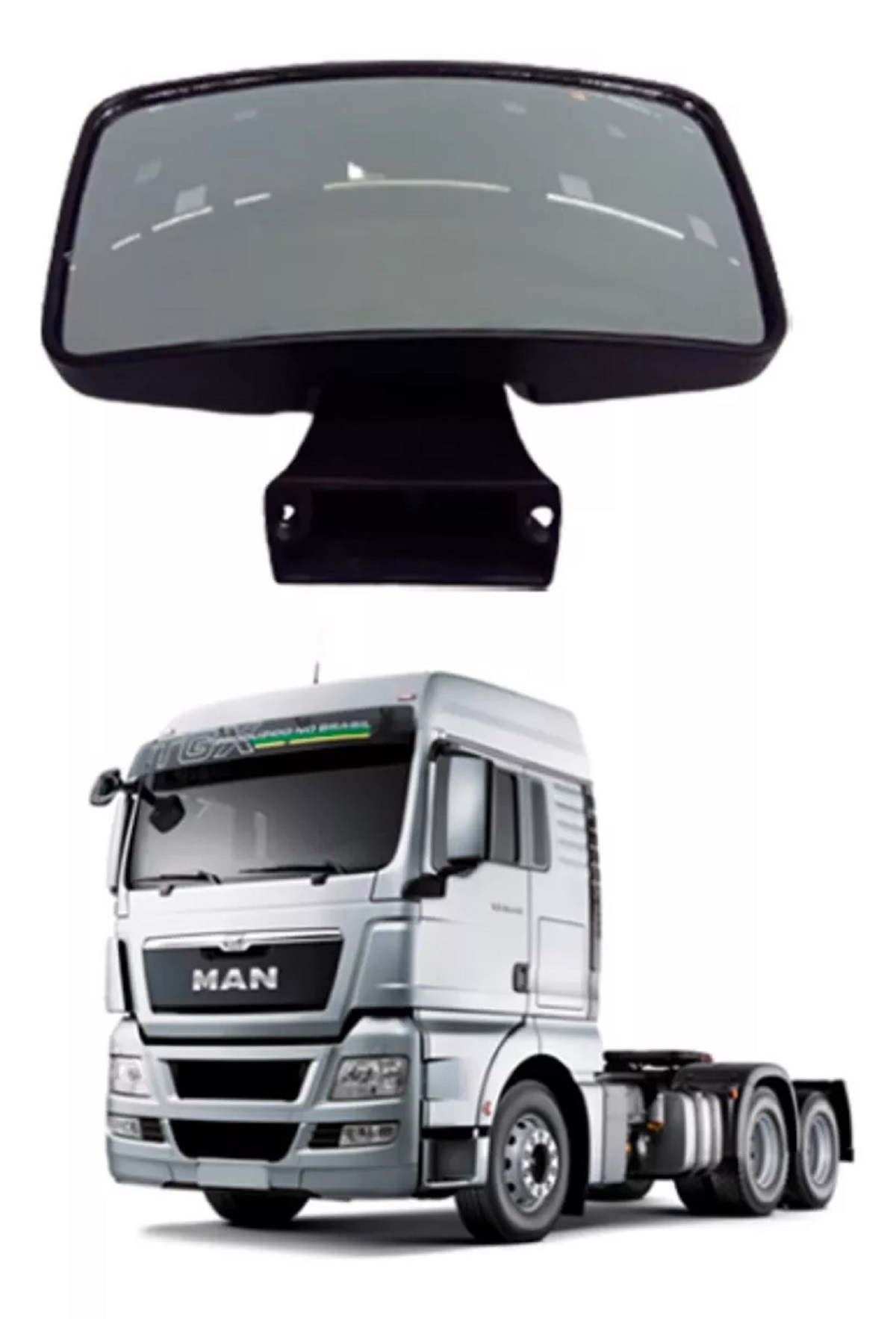 Retrovisor Rampa Caminhão MAN TGXK Após 2014  - 2V5858562B
