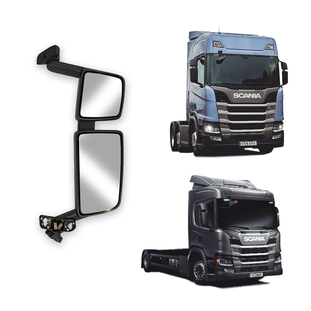 Retrovisor Caminhão Scania Série 7 Com Desembaçador + Regulagem Elétrica Lado Esquerdo - 2645651