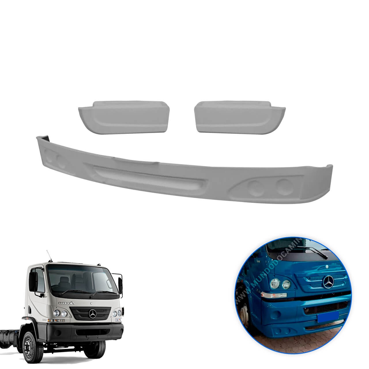 Spoler Caminhão Mercedes-Benz Accelo modelo 2015 (03 Peças) - M30100