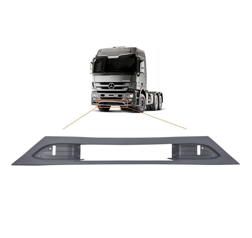 Spoler Caminhão Mercedes-Benz Actros Após 2010 Central - 9438851325