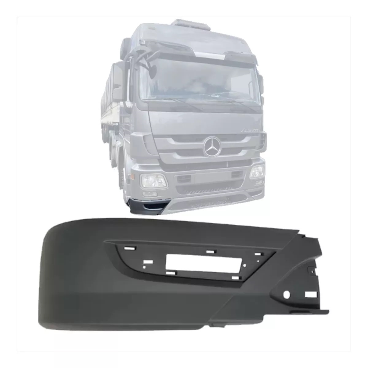Ponteira Spoiler Caminhão Mercedes-Benz Actros Após 2010 Lado Direito - 9438851225
