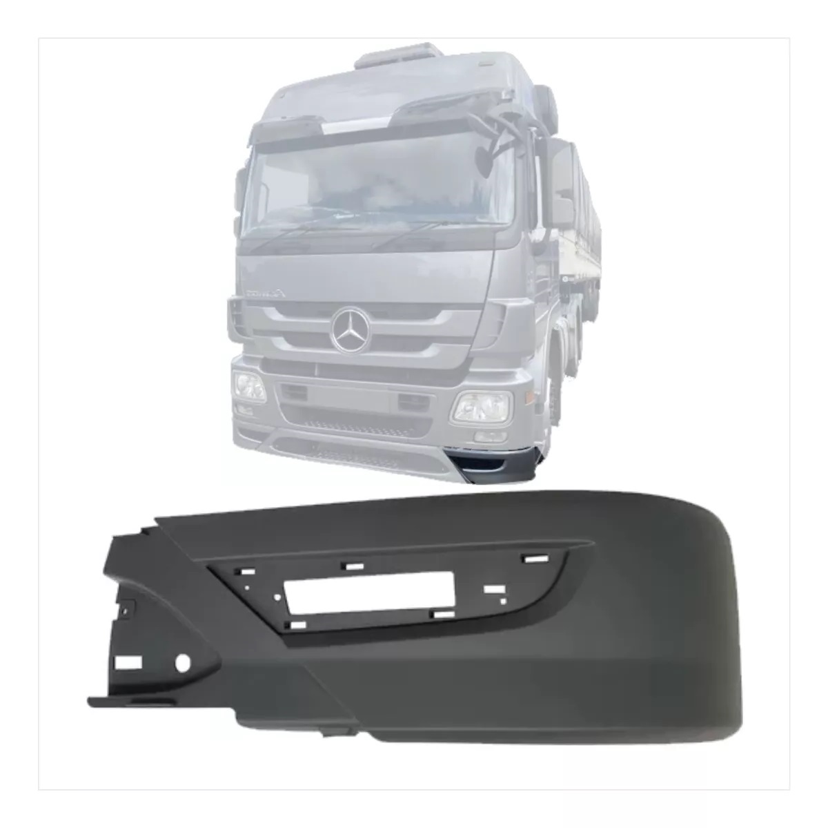 Ponteira Spoiler Caminhão Mercedes-Benz Actros Após 2010 Lado Esquerdo - 9438851125