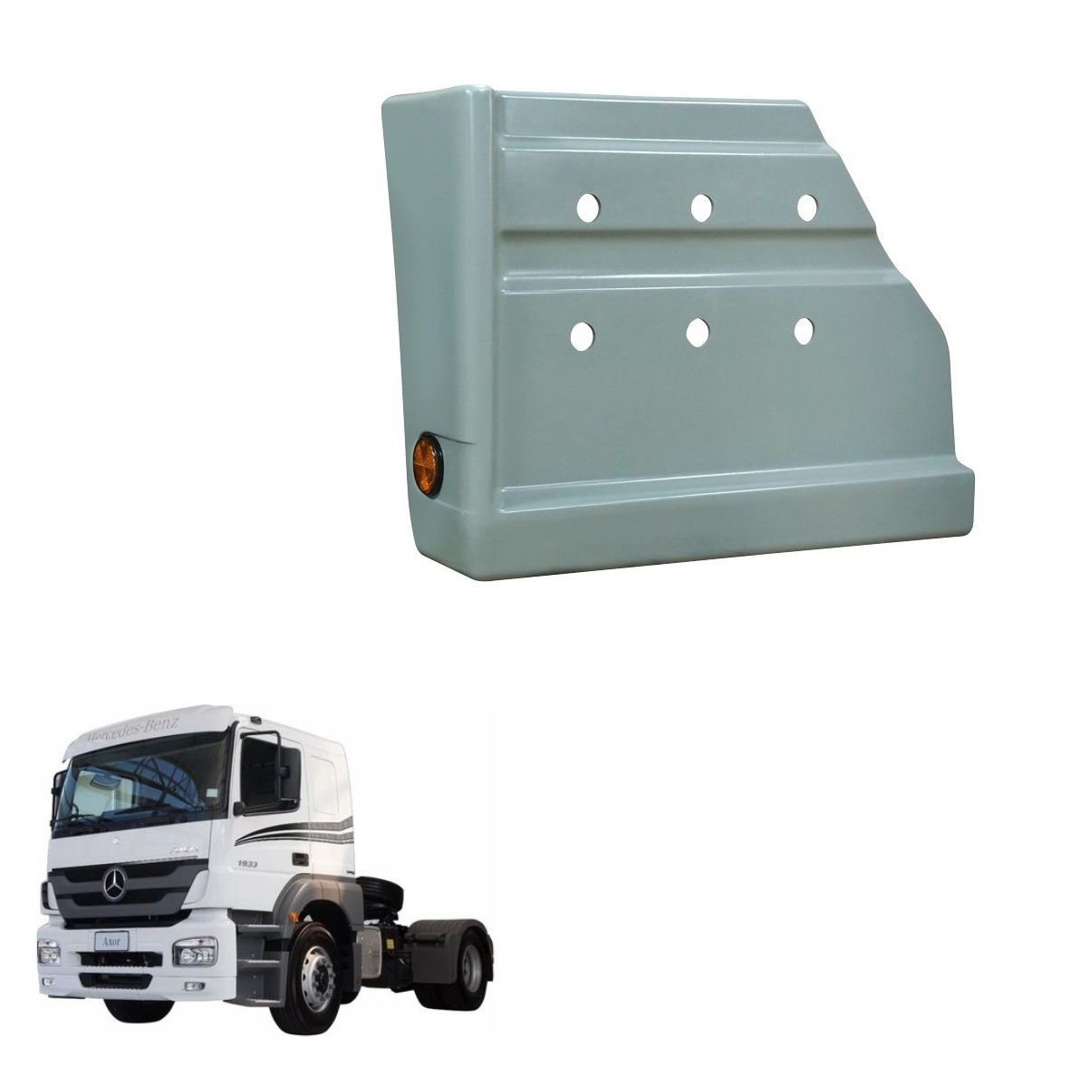 Paralama Cabine Traseiro Mercedes-Benz Axor, 1938S, 1944S Cabine Dupla Lado Esquerdo - 9418811501